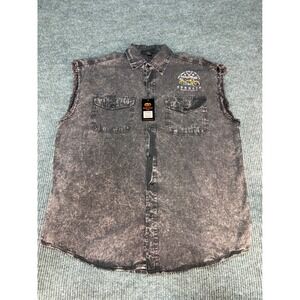 Biker Wear USA Sturgis 2022 Motorcycle Rally Acid Wash Sleeveless Shirt 4XL NEW